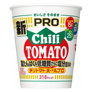 カップヌードルPRO 高たんぱく&低糖質さらに塩分控えめ チリトマトヌードル 80g