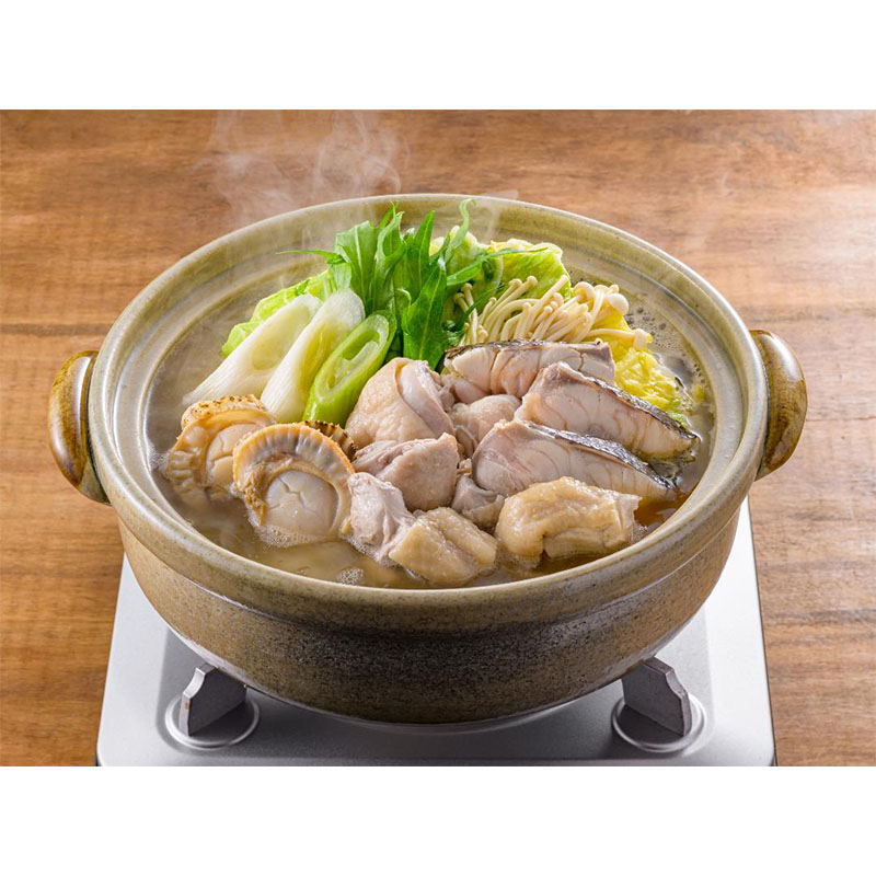 〆まで美味しい 北海道産ほたてと蛤の貝だし鍋つゆ ストレート 750g