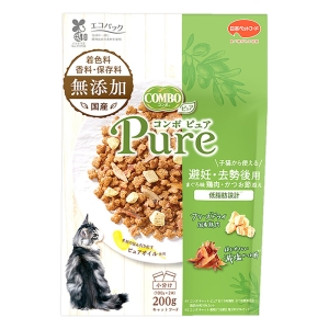 コンボ ピュア キャット 避妊・去勢後用 まぐろ味・鶏肉・かつお節添え 200g