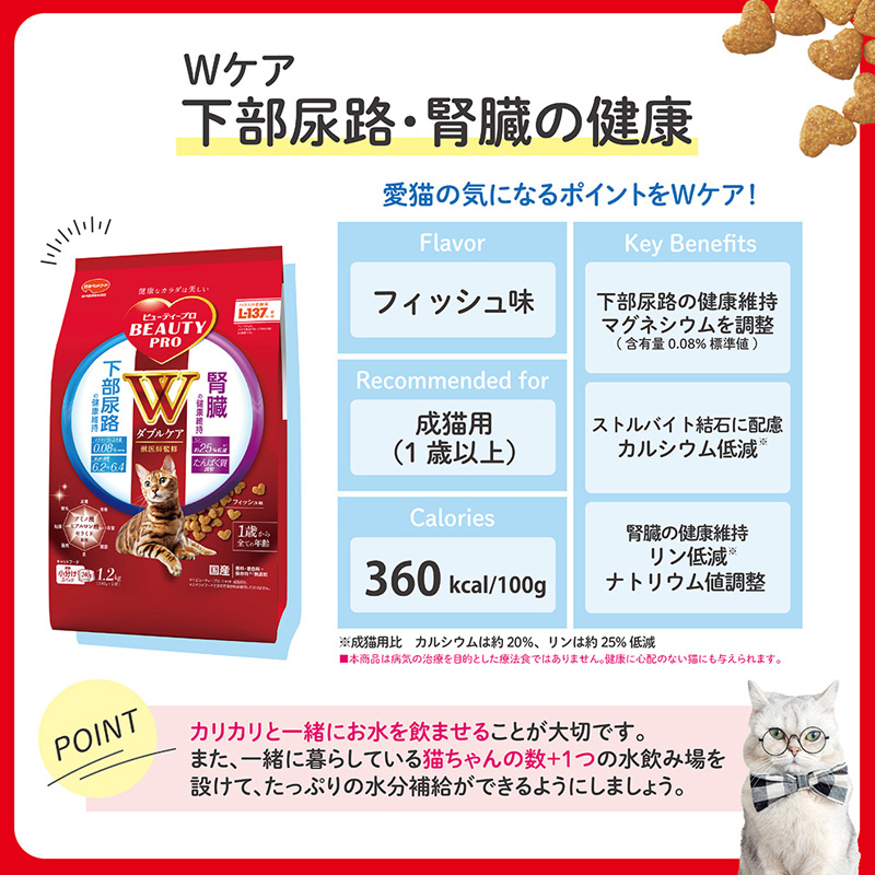 ビューティープロ Wケア 下部尿路腎臓の健康 1.2kg