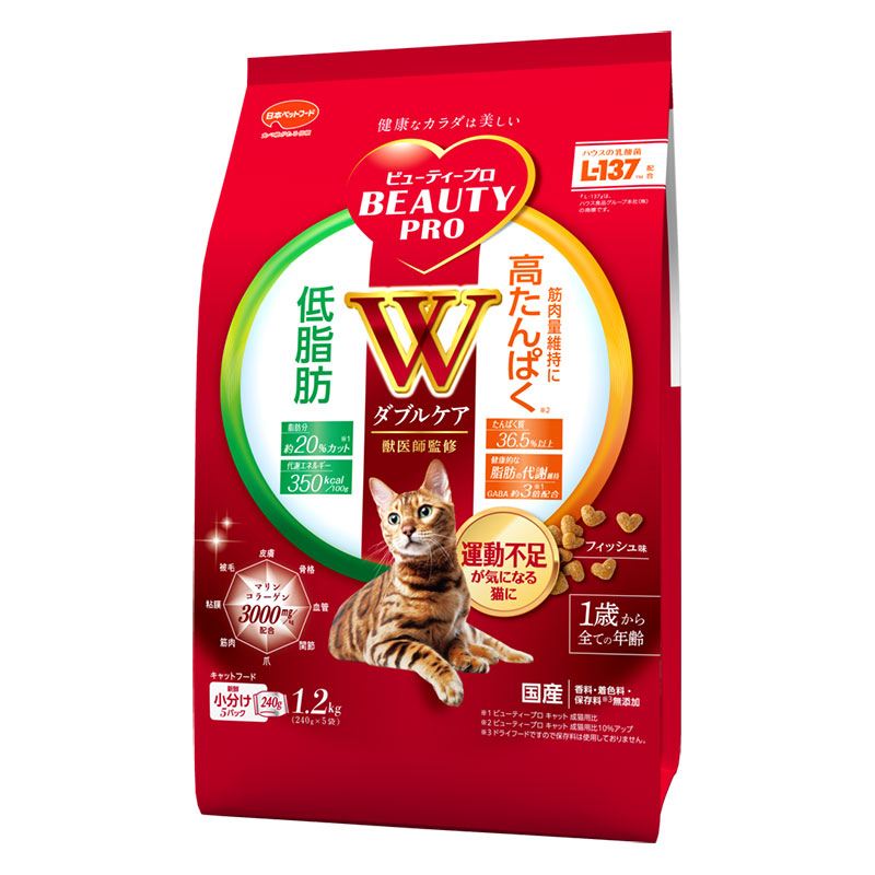 ビューティープロ Wケア 低脂肪 高たんぱく 1.2Kg