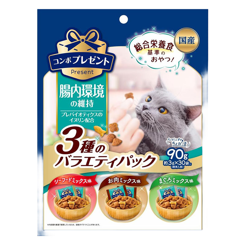 コンボ プレゼント キャット おやつ 腸内環境の維持 3種のバラエティパック 90g