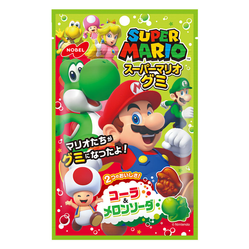 スーパーマリオグミ コーラ味＆メロンソーダ味 50g