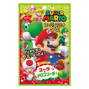 スーパーマリオグミ コーラ味＆メロンソーダ味 50g