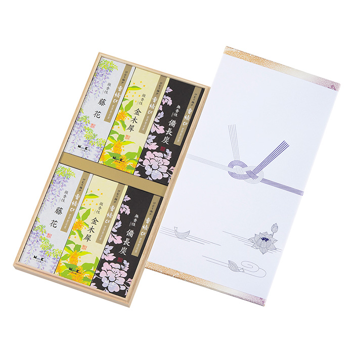 香結び 進物用木箱サック6入