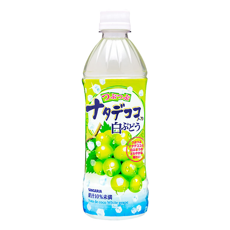 つぶつぶナタデココ入り白ぶどう 500ml