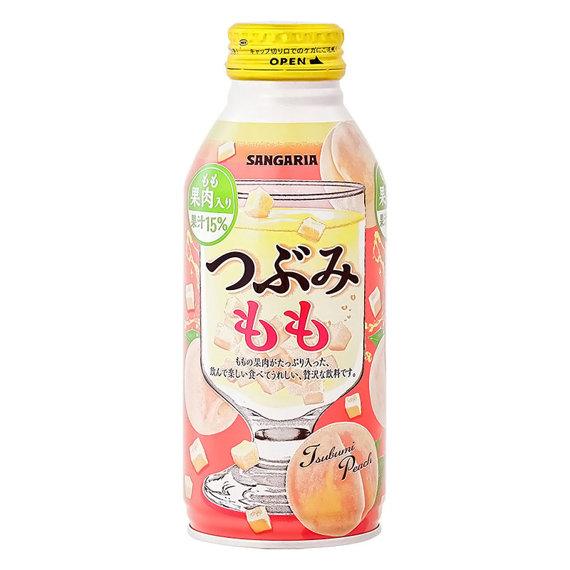 つぶみ もも ボトル缶 1箱(380g×24本)