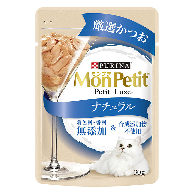 モンプチ プチリュクスパウチ ナチュラル かつお 30g