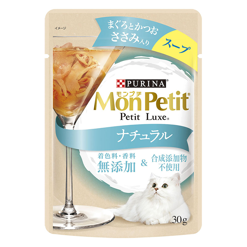 モンプチ プチリュクスパウチナチュラル スープ  ささみ 30g