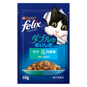 ダブルのおいしさ ツナ＆白身魚 50g