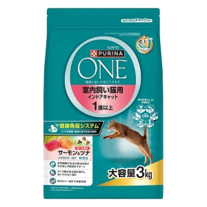 ピュリナワン 室内飼い猫用 1歳以上 サーモン&ツナ 3kg