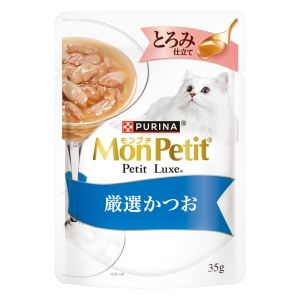 モンプチ プチリュクスパウチ とろみ仕立て 厳選かつお 35g