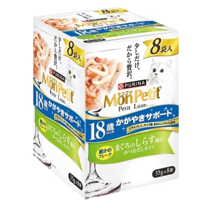 モンプチ プチリュクスパウチ 18歳以上用 まぐろのしらす添え 35g×8袋入