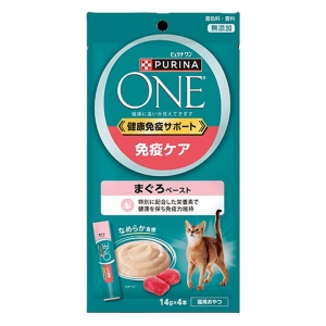 ピュリナワンキャット パウチ おやつ 健康免疫サポート 免疫ケア まぐろペースト 56g