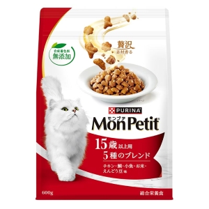 モンプチ バッグ 15歳以上用 5種のブレンド 600g