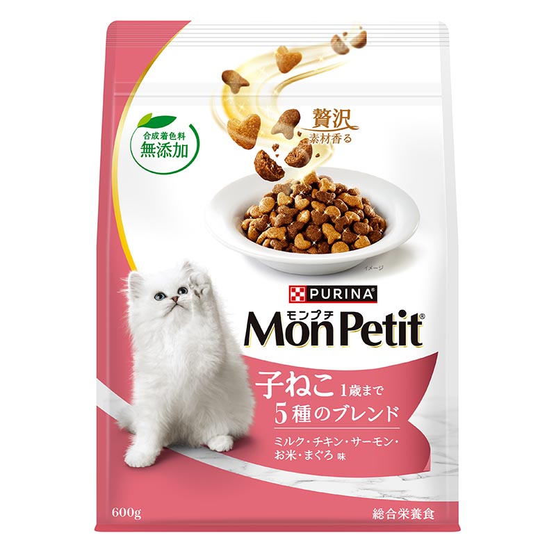 モンプチ バッグ 子ねこ 5種のブレンド 600g
