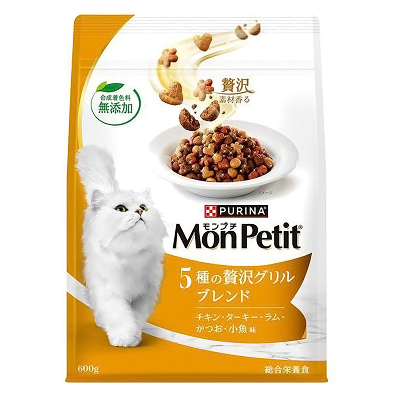 モンプチ バッグ 5種の贅沢グリルブレンド 600g