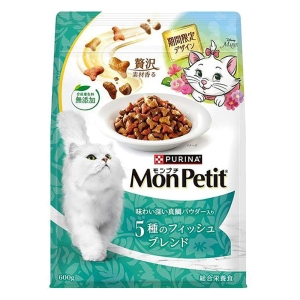 モンプチ バッグ 期間限定デザイン 味わい深い真鯛パウダー入り5種のフィッシュブレンド 600g
