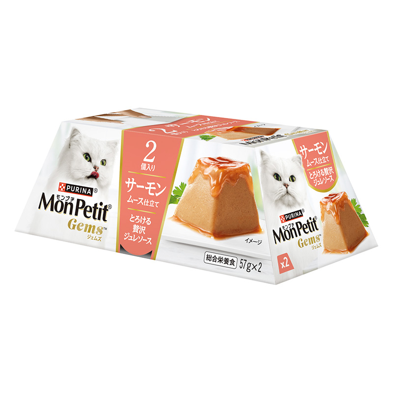 モンプチ ジェムズ サーモン ムース仕立て とろける贅沢ジュレソース 114g