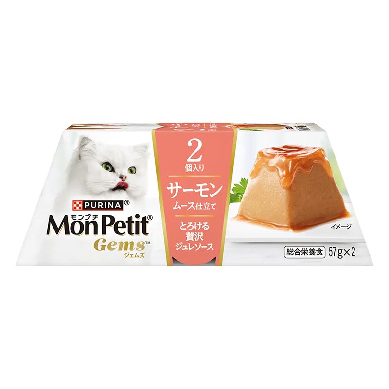 モンプチ ジェムズ サーモン ムース仕立て とろける贅沢ジュレソース 114g