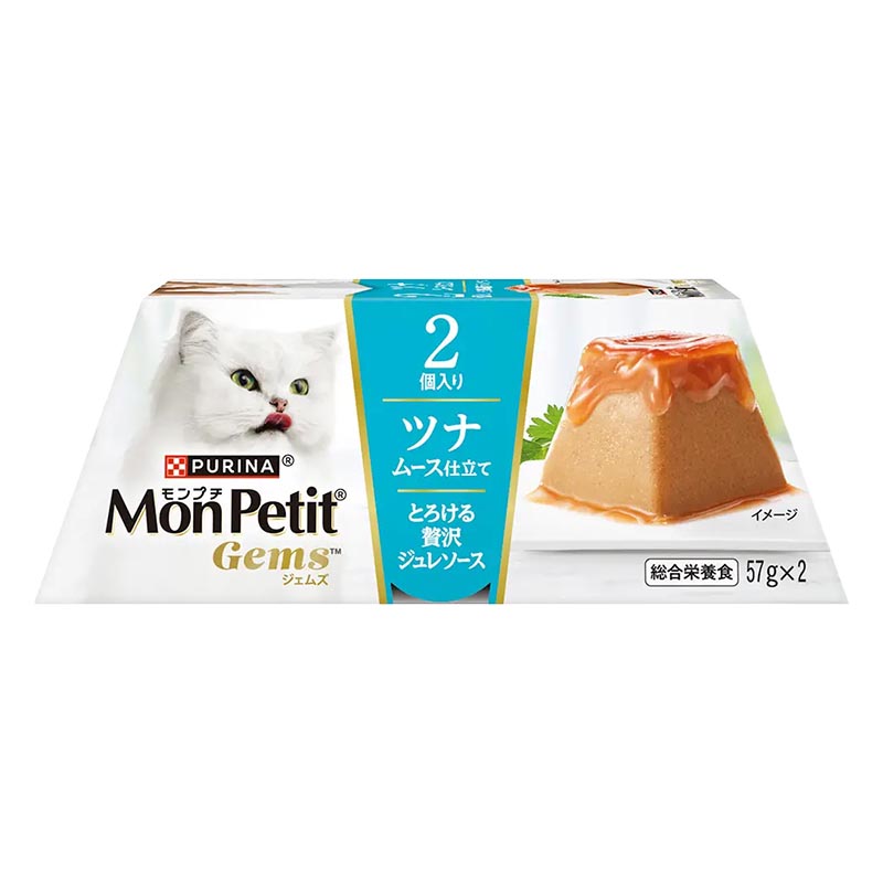 モンプチ ジェムズ ツナ ムース仕立て とろける贅沢ジュレソース 114g