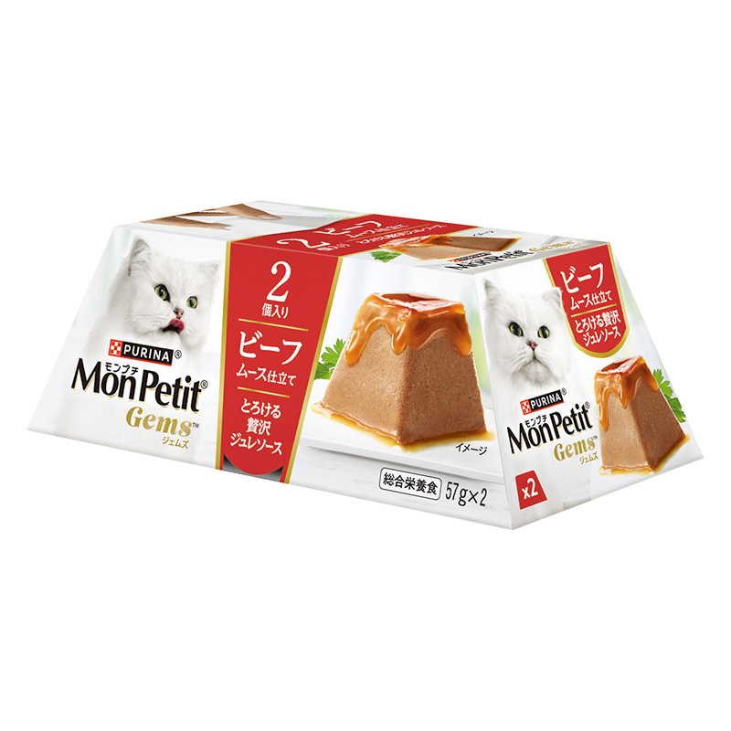 モンプチ ジェムズ ビーフ ムース仕立て とろける贅沢ジュレソース 114g