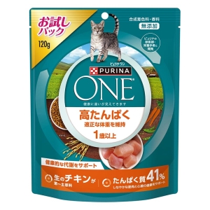 ピュリナワン キャット ドライ 高たんぱく 適正な体重を維持 1歳以上 チキン 120g お試しパック