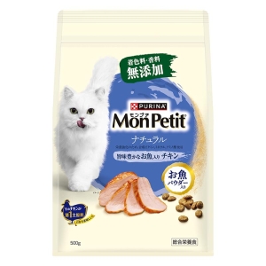 モンプチ バッグ ナチュラル 旨味豊かなお魚入り チキン 500g