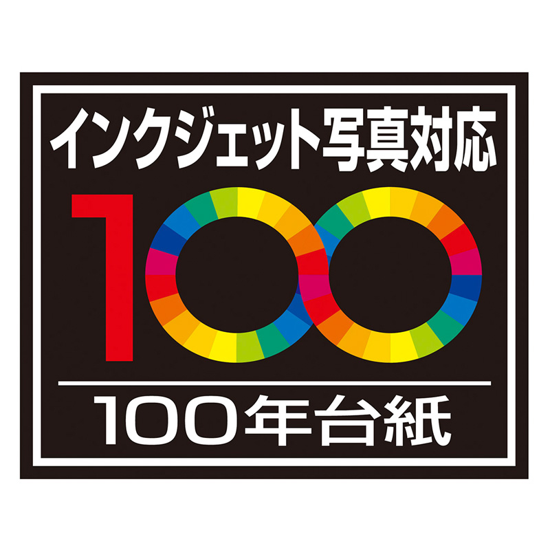 フエルアルバム デミ 100年台紙 デジタルフリーホワイト