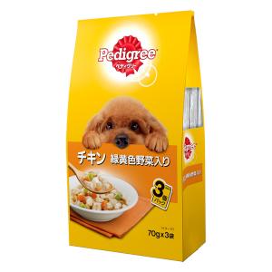 ペディグリー 成犬チキン緑黄色野菜 1パック（70g×3袋）