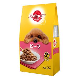 ペディグリー 成犬ビーフ 1パック（70g×3袋）