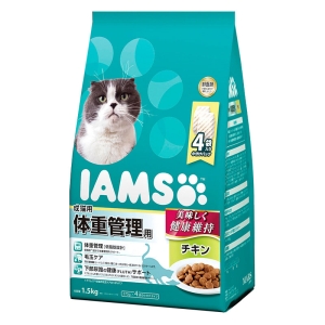 キャットフード ドライ 成猫 体重管理用 チキン 375g×4袋