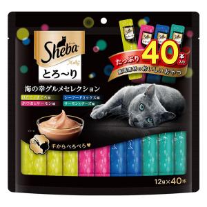 シーバとろ~りメルティ 海の幸グルメセレクション 1袋（12g×40本）