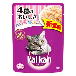 カルカンパウチ 4種まぐろかつおさけえび 70g