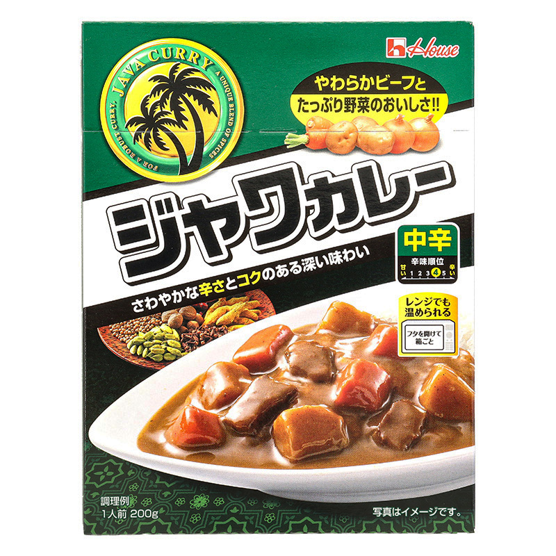 レトルト ジャワカレー <中辛> 200g