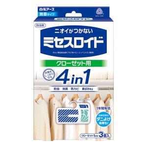 ミセスロイド クローゼット用3個 1年防虫