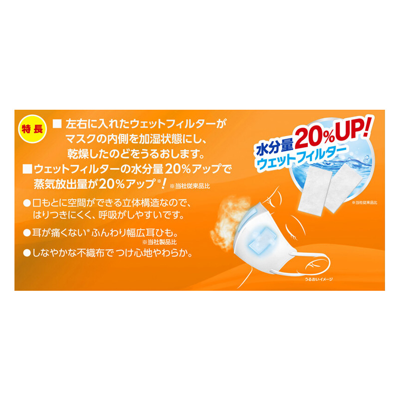 快適ガードのど潤いぬれマスク ゆずレモンの香り ふつう 3セット入