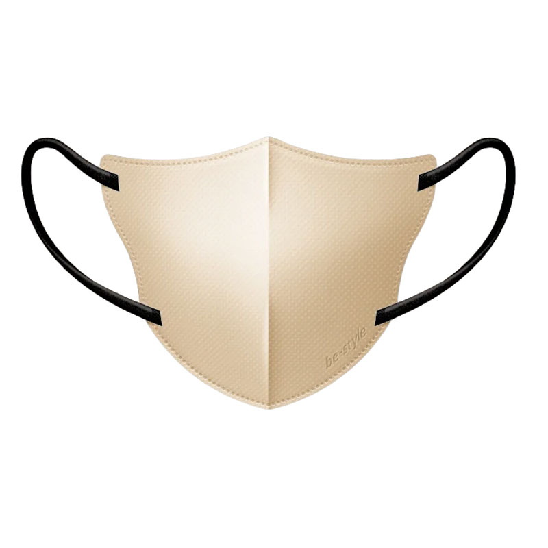 ビースタイル 立体タイプ ふつう ベージュ×ブラック 20枚入