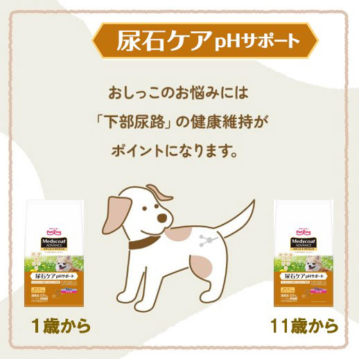 メディコートアドバンス 尿石ケア pHサポート 1歳から 2.5kg(500g×5袋)