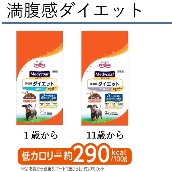 メディコート 満腹感ダイエット 1歳から 2.5kg(500g×5袋)