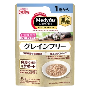 メディファス アドバンス ウェット グレインフリー 1歳から まぐろと若鶏のささみ 40g