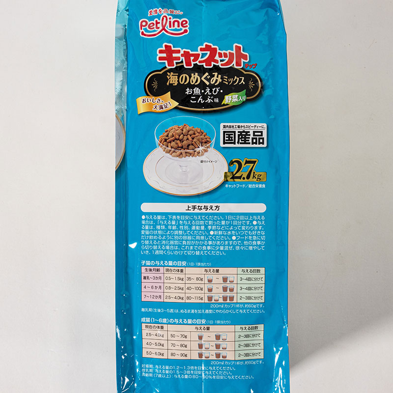 キャネットチップ 海のめぐみ 2.7kg