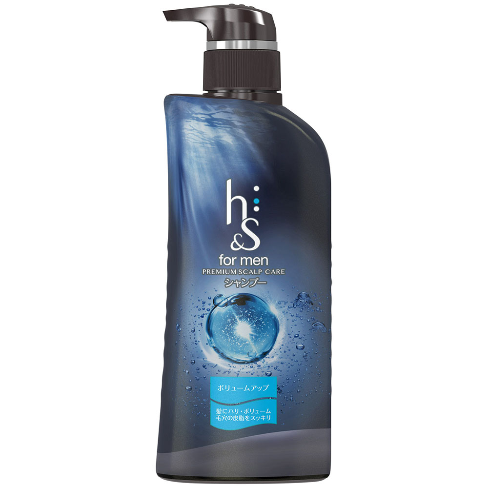 h&s for men ボリュームアップ シャンプー 本体 370ml ｜ ミスター 