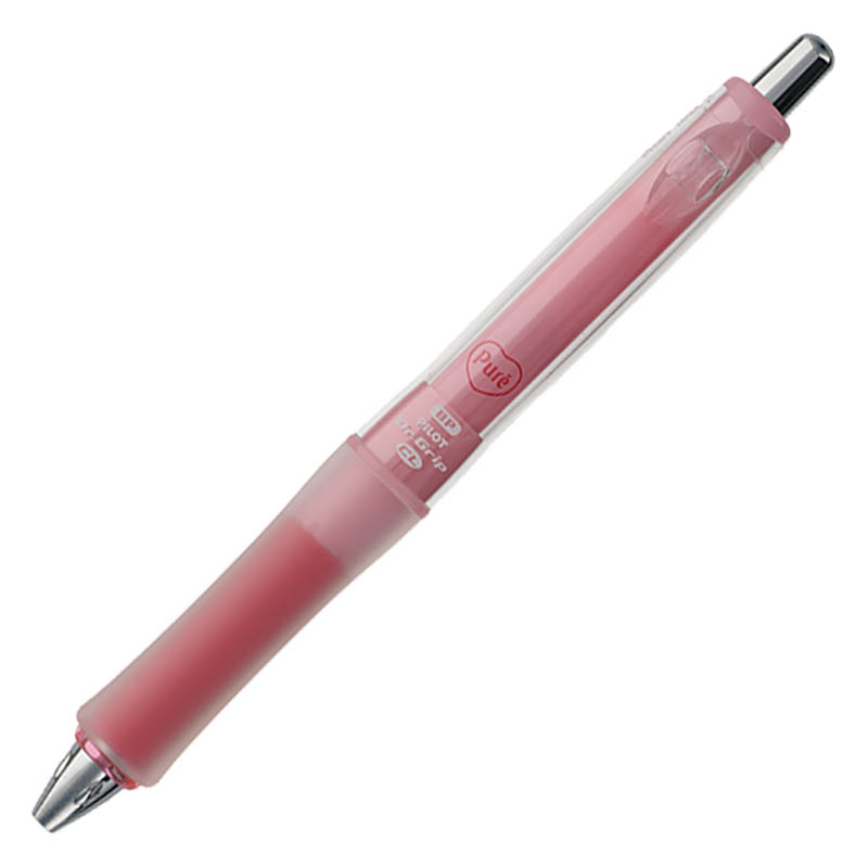 ドクターグリップ 油性ボールペン 0.5mm 黒 ピュレグミ プレミアム白桃