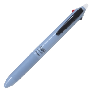 フリクションボールスイッチ フリクション(黒・赤・青)0.38mm+油性(黒)0.5mm ブルーグレー LB31FBS-1-LGY