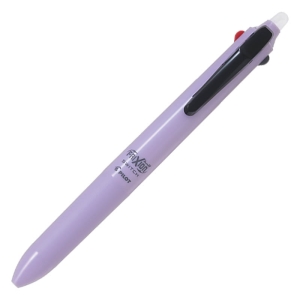 フリクションボールスイッチ フリクション(黒・赤・青)0.38mm+油性(黒)0.5mm ラベンダー LB31FBS-1-LA