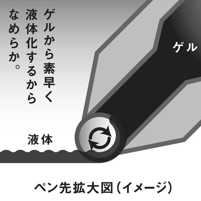 エナージェル3色 05ブラック軸