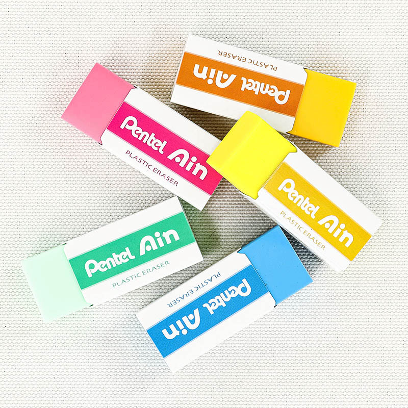 パック アイン消ゴム06 カラー5P