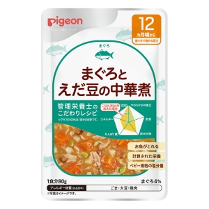 食育レシピR12 まぐろとえだ豆の中華煮 80g