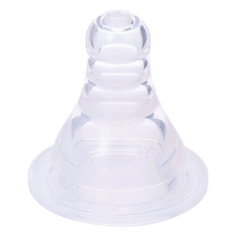 スリムタイプ乳首 シリコーンゴム製 4ヵ月~｜M(丸穴) 2個